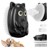 3 in 1 Cat Steam Brush for Shedding, Pet Steam bru
