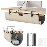 Under Desk Cable Management Tray No Drill, 30" Fel