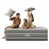 iDOO Air Mattress Queen with Built in Pump, 18" Bl