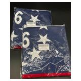 Lot of 2, Embroidered 1776 250 Anniversary USA Fla