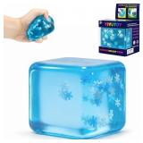Premium Snowflakes Stress Cube, Squishy Fidget Toy