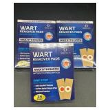 Exp 3/2027, Lot of 3 24 Pc MEOLY Plantar Wart Remo