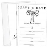 LOT OF 5 wedding invitations, bachelorette invitat
