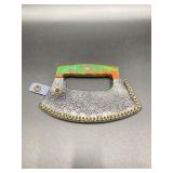 Custom Handmade Damascus Steel Ulu Knife - Alaskan