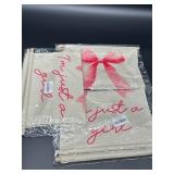 Lot of 3 Trendy Pink Bow Coquette Room Hanger Fram