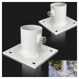 2PCS Stationary Dock Base Plate Hardware, 4.7" X 4