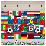 World Cup Backdrop 2026 43x71 Inch Soccer World Cu