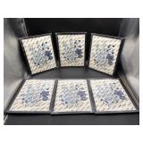 (LOT OF 6) Vintage Botanical Wall Art by Jane Loud