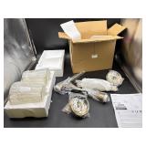 New (2 PACK) Crystal pendant lights hanging lights