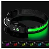 Size Small Auto Light Up Dog Collar - Smart Safety