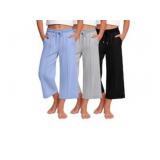Size 11-12 Yrs 3 Pack Girls Uniform Capri Pants Wi