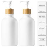 KASUNTING White Soap Dispenser, 3 Pack Plastic Bat