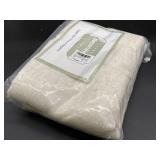 New 2-panels natural linen semi sheer curtains 52x