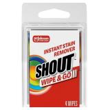 LOT OF. 5   Shout Wipes, Wipe and Go Instant Stain