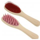 FOMIYES 2pcs Handle Scalp Massaging Brush Silicone
