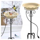 100W Heated Bird Bath for Outdoors, Heated Birdbat