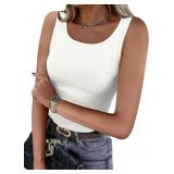 Size small WIHOLL Womens Ribbed Tank Tops 2025 Sum