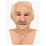 JooyDeepot Old Man Mask,Realistic Wrinkle Face Mas