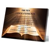 CCWORKERRY The Ten Commandments Wall Art 10 Comman