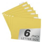 LOT OF 2 pmybupo Colored File Folders,6 Pack Yello