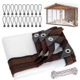 Chicken Coop Winter Cover 9.8x13FT, Waterproof Tar
