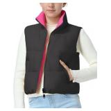 Size 8 Yrs EXARUS Girls Puffer Vest Cropped Puffy