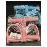 Lot of 2, Resistance Band with Foot Pedal, Six-Tub