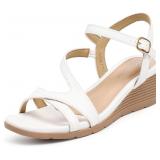 SIZE 7.5~~ Wedge Sandals for Women Dressy - Crissc