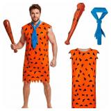 Size XL Flintstones Theme Halloween Men Costume Ca