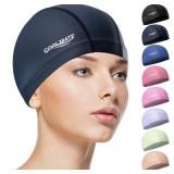 Lot of 3, Size Small COOLMATE Fabric Swim Cap for