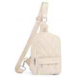 Color Black Small Sling Bag for Women Quilted Cros