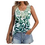 Lot of 2, Size Small Womens Floral Print Tank Tops