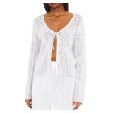SIZE LARGE~~ Saodimallsu Womens Summer Crochet Lig