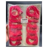 New 12Pcs pink hair extensions