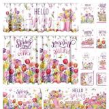 13 Pcs Hello Spring Kitchen Decor Set 3 Floral Kit