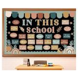 Boho in This School Bulletin Board Set Motivationa