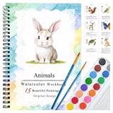 SLWBZ Watercolor Workbooks Coloring Book, Beginner