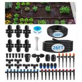 26FT Main Tube 1/2" Drip Irrigation System Kit wit