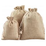 Lot of 3, Pack of 30 Linen Drawstring Gift Bags Fo