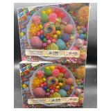 New (LOT OF TWO) 500 piece candy puzzles