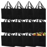 9 Pack 27" x 16" Extra Large Canvas Tote Bags for