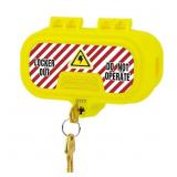 Plug Locks for Power Cords with Keys, 5.5 x 2.6 x