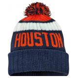 City Beanie Knit Hat with Pom Winter Cuffed Cap Sp