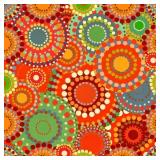 Boho Peel and Stick Wallpaper 17.3" x 393" Retro C