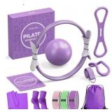 Fuelion Pilates Ring Set for Women, Home Workout P