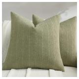 FUTEI Pack of 2 Chenille Throw Pillow Covers 26x26