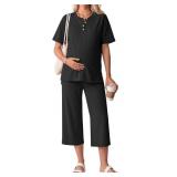SIZE LARGE ( khaki) 2 Piece Maternity Outfit for W