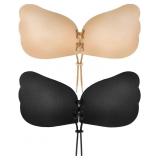 Cup size C Cmojsk Sticky Bra, Backless Strapless B