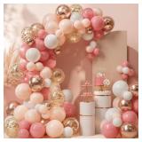 LOT OF 2~~ Dusty Blush Pink and Gold Balloon Arch