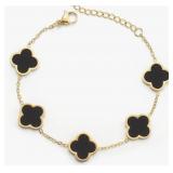 Double Sided Four Leaf Clover Bracelet for Women 1